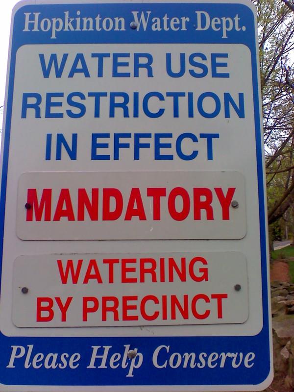 Outdoor water use restriction starts May 1