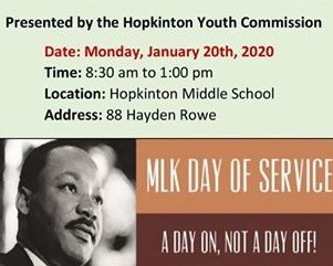 Annual MLK Day of Service planned for Jan. 20