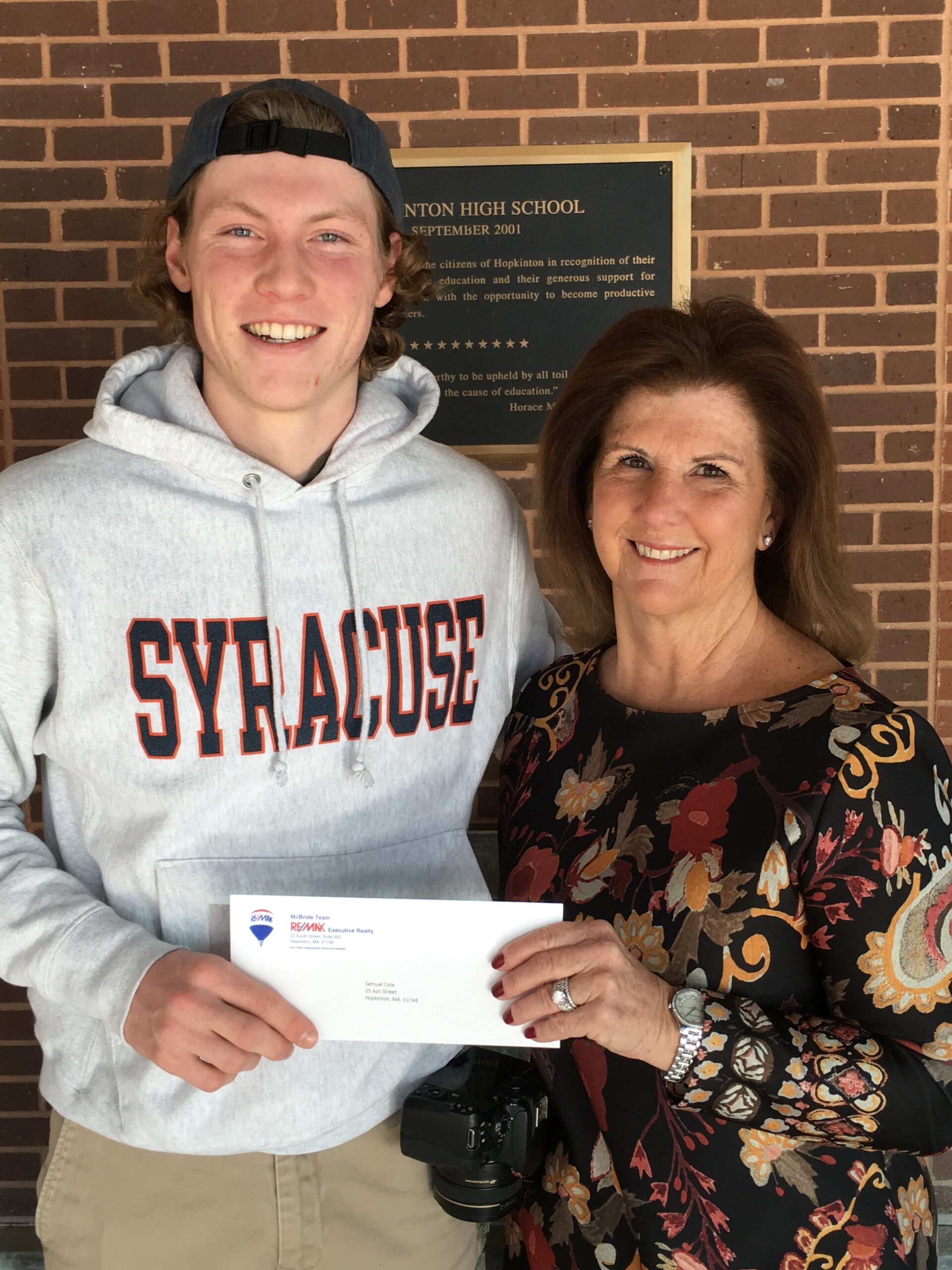 Samuel Cote named RE/MAX Executive Realty’s Student of the Month