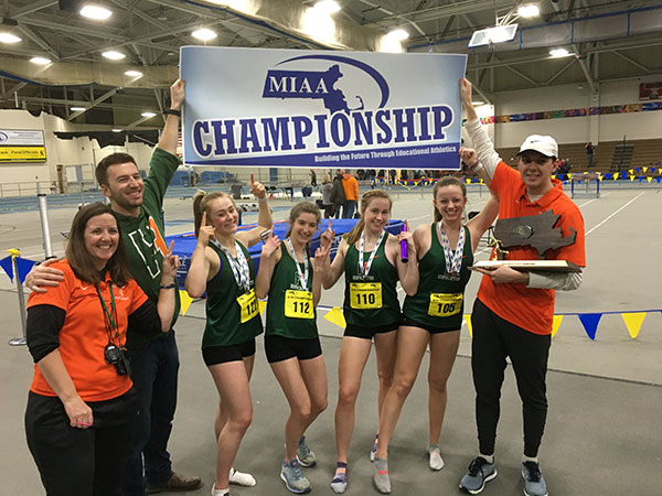 HHS girls race to D3 indoor track title