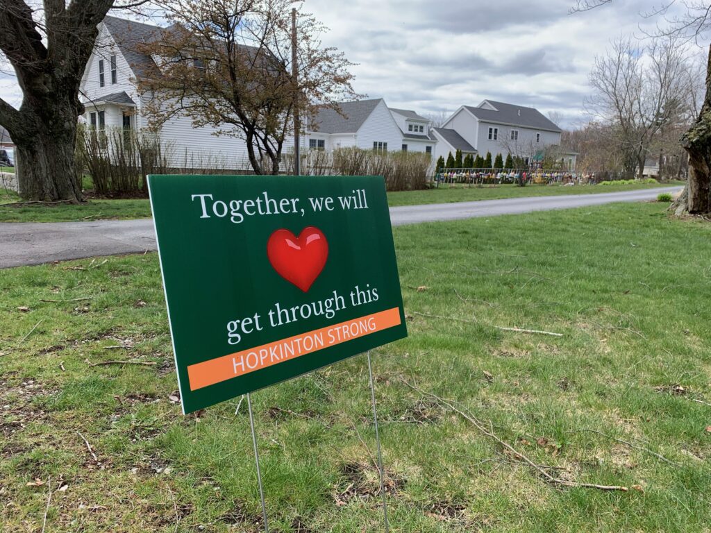 Hopkinton heart sign 4-28-20