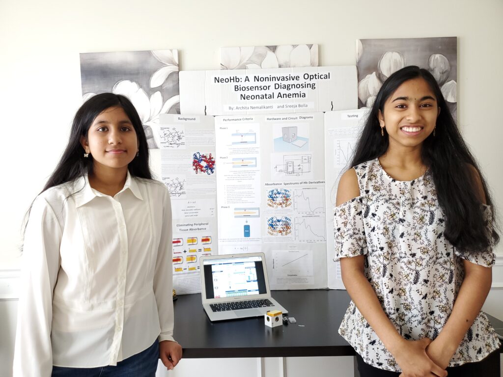 Sreeja Bolla (left) and Archita Nemalikanti