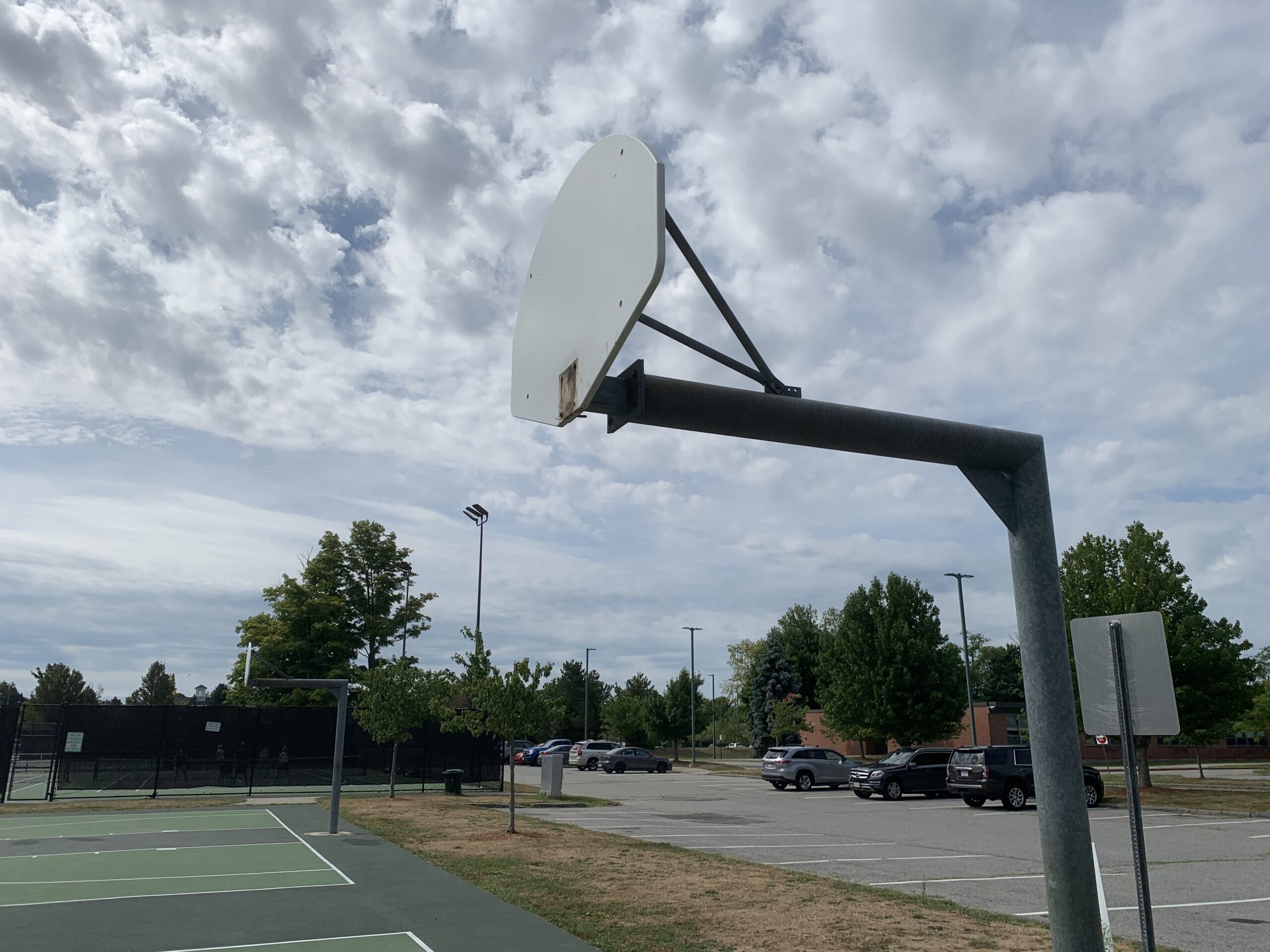 Basketball courts outside middle school closed indefinitely