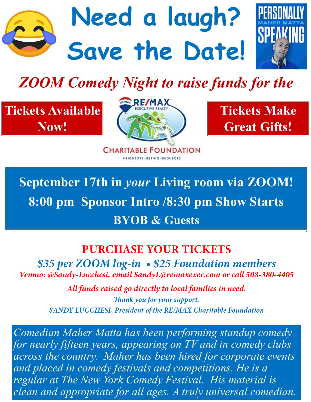 RE/MAX Charitable Foundation Comedy Night 2020