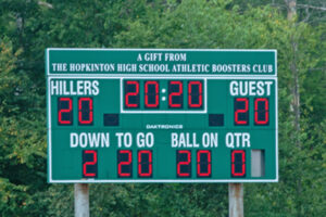 HHS scoreboard