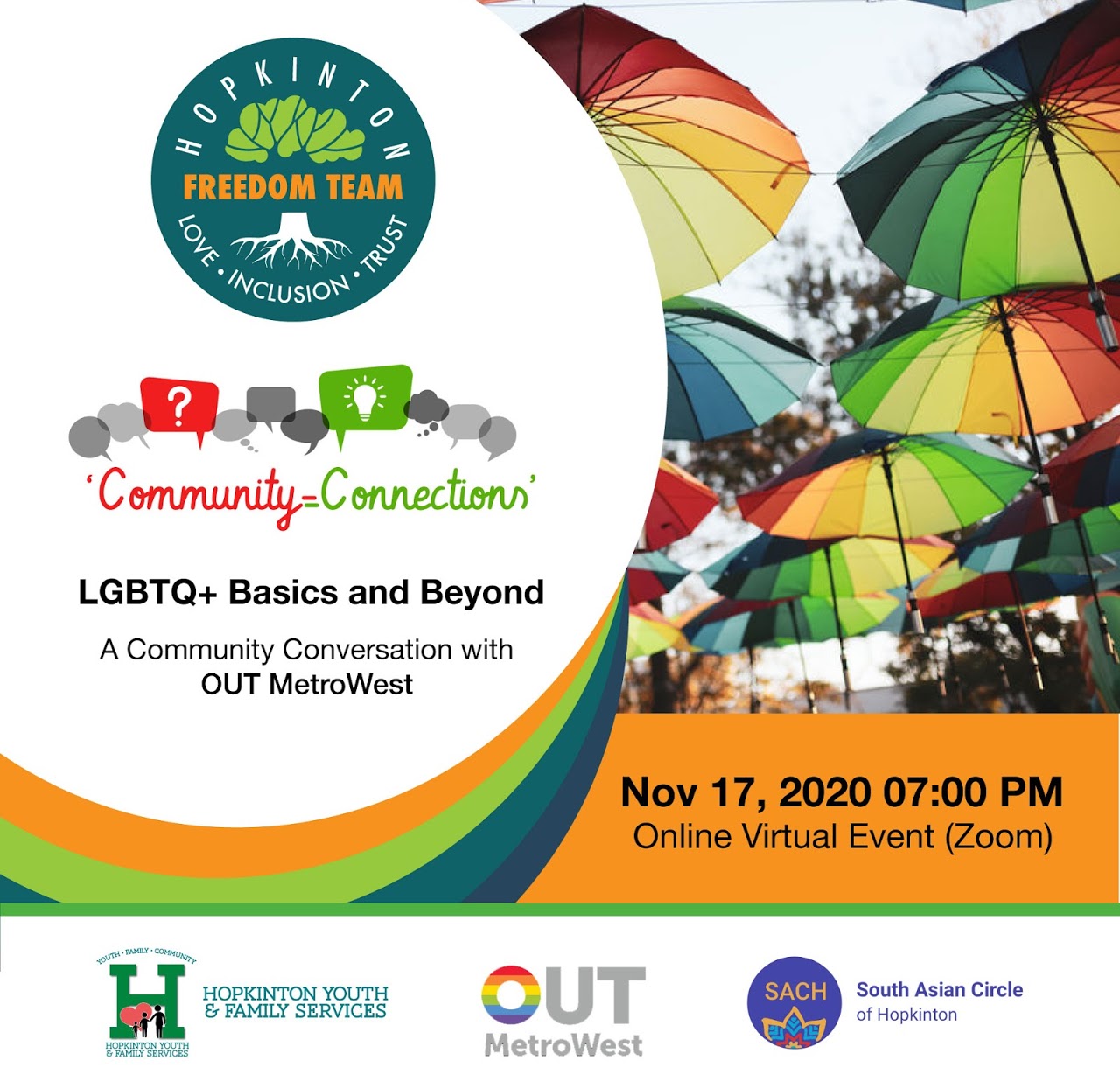 Hopkinton groups sponsor LGBTQ+ Basics and Beyond online conversation Tuesday night