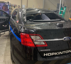 Police car damage