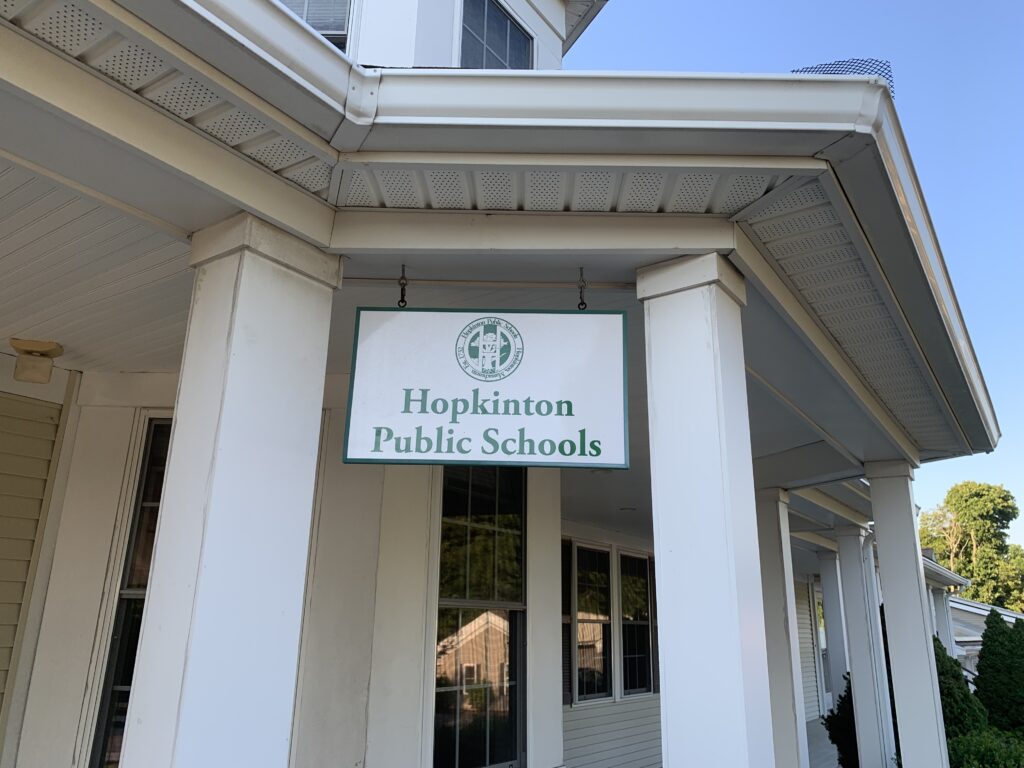 Hopkinton Public Schools sign