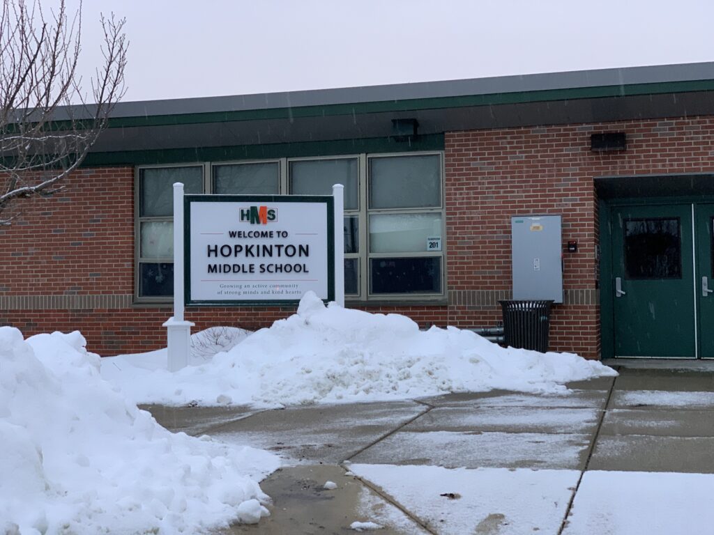 Hopkinton Middle School entrance