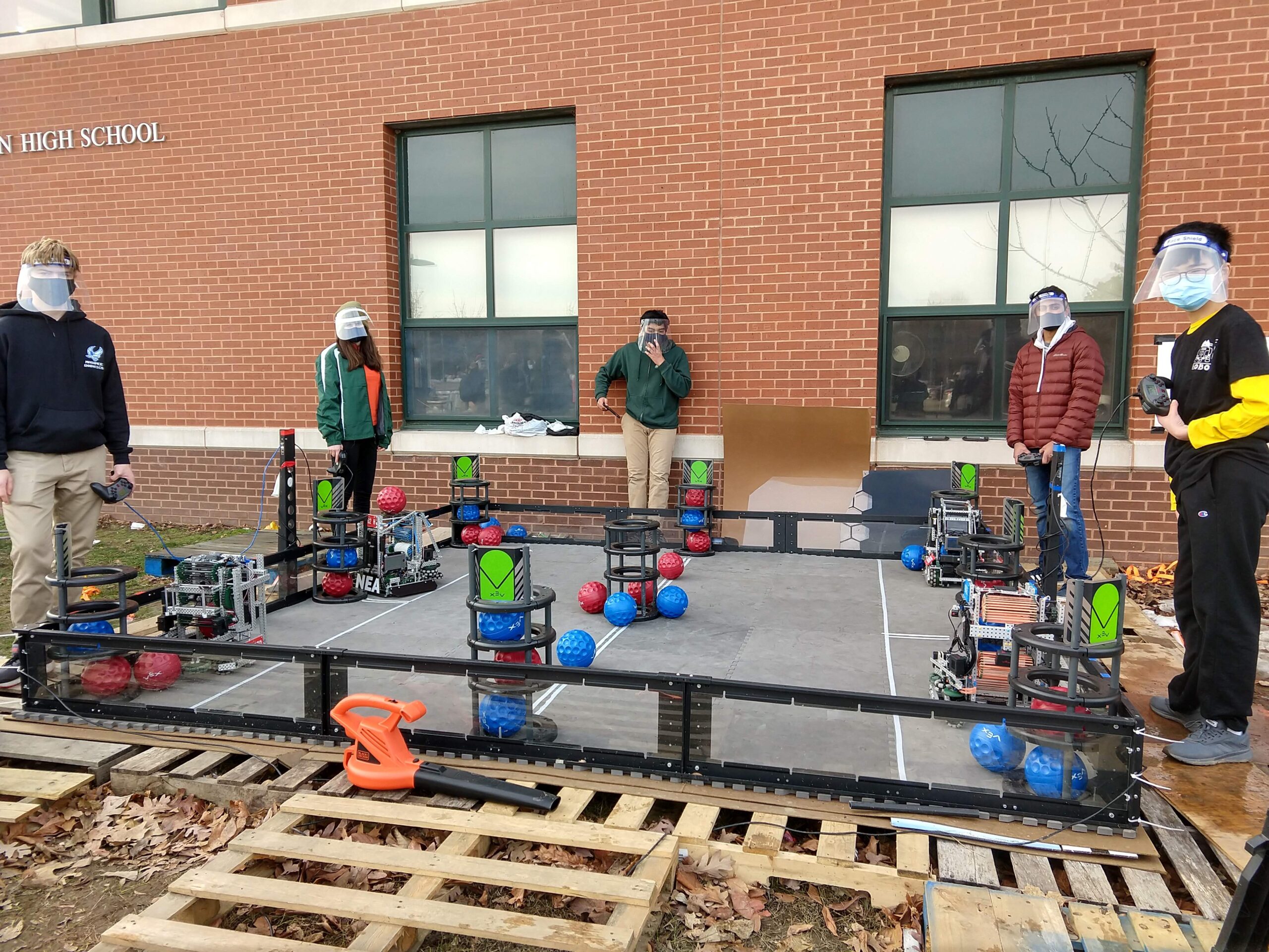 HHS students construct robotics field to host competitions