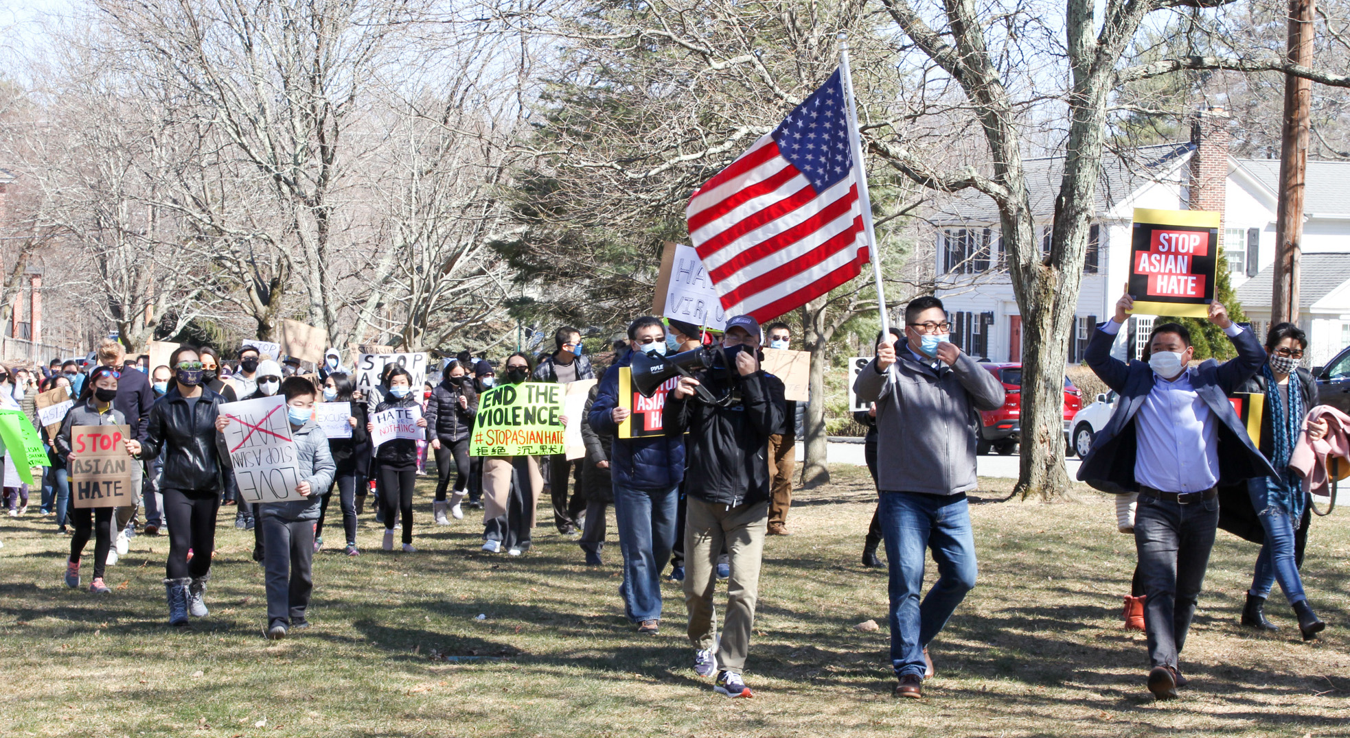 Town Common marchers call out anti-Asian bigotry
