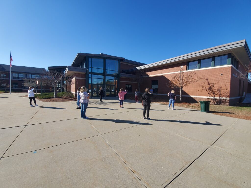 Music class outside school