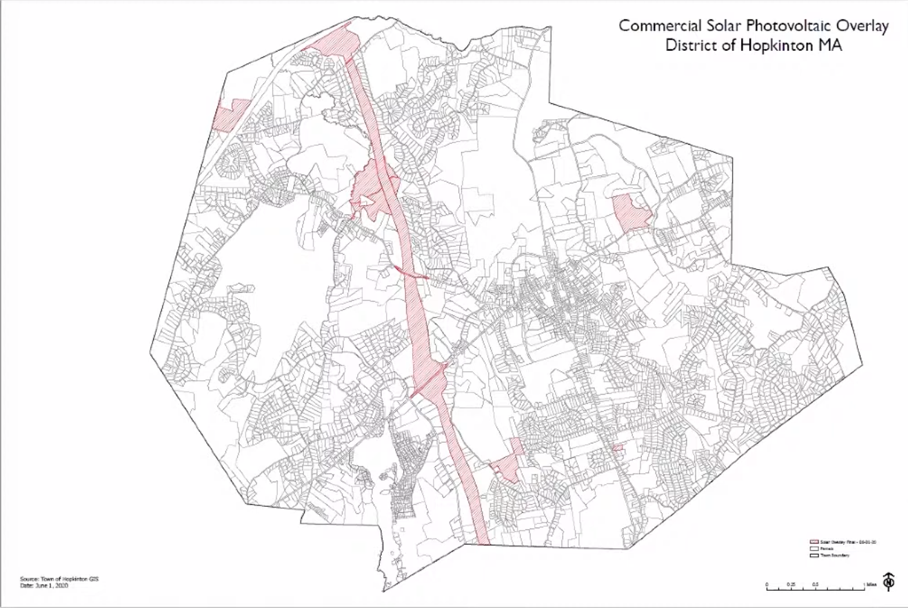 Planning Board narrowly votes to recommend solar map for Town Meeting approval
