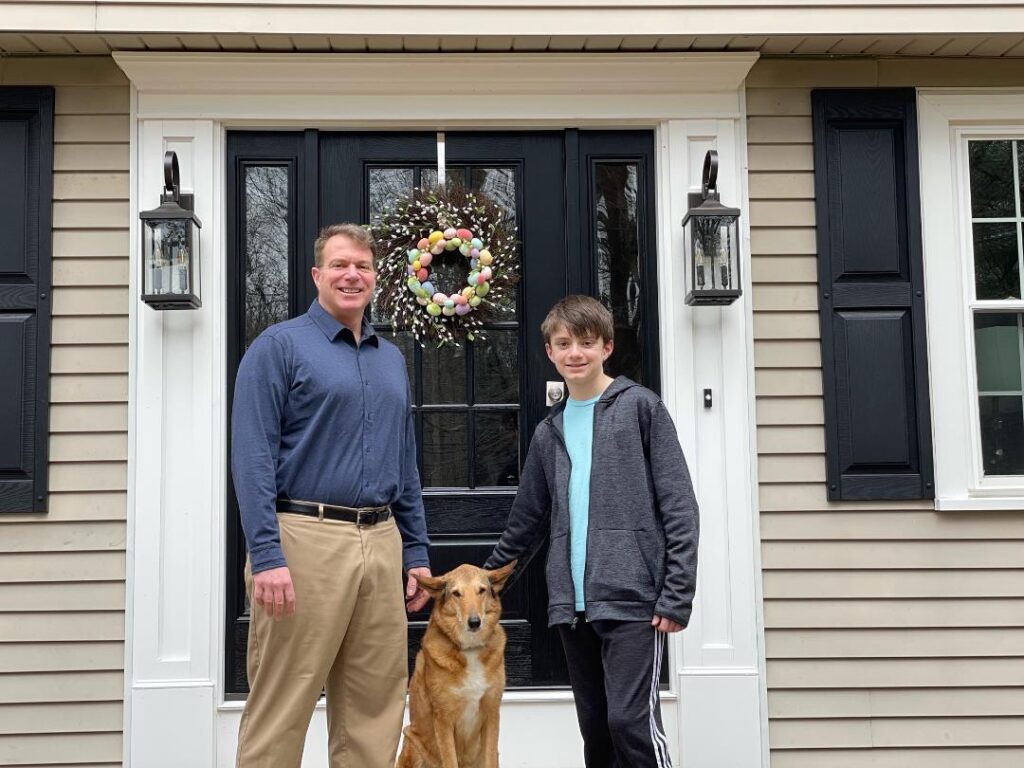 John Fitzgerald with son Thomas