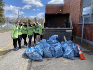 HHS track cleanup day
