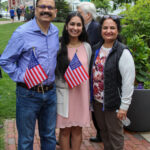 Vania Gautam with parents