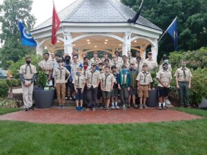 Boy Scouts Troop 1 ceremony