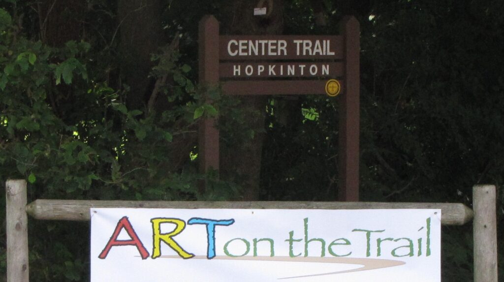 Art on the Trail sign