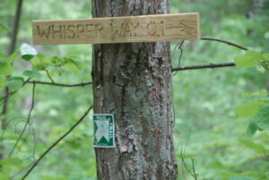 Cameron Woods trail sign