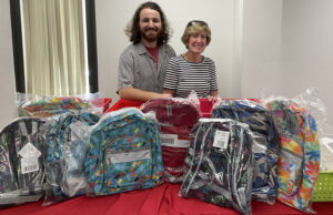 Backpacks donated to Project Just Because