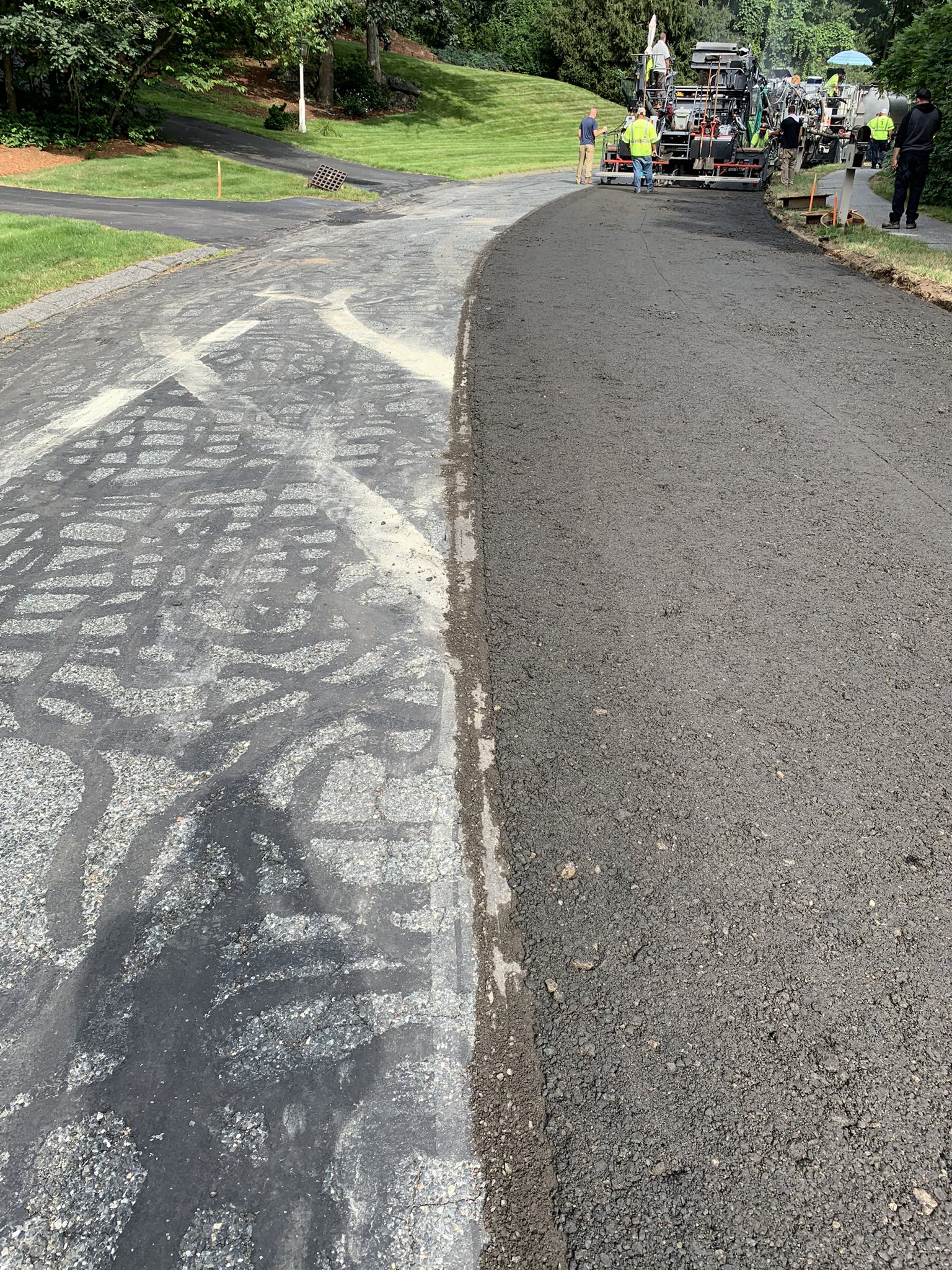 Town introduces more efficient road paving process called cold-in-place recycling