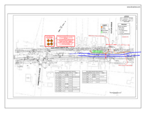 Main Street Construction Project map 10-15-21