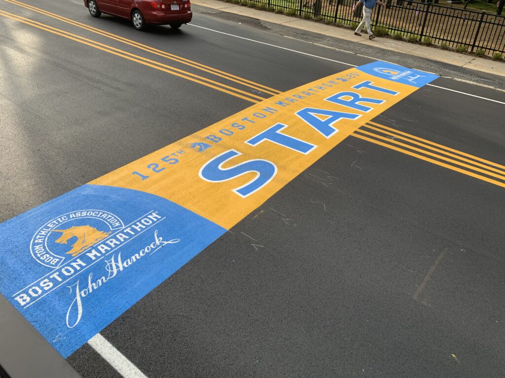 Boston Marathon start line