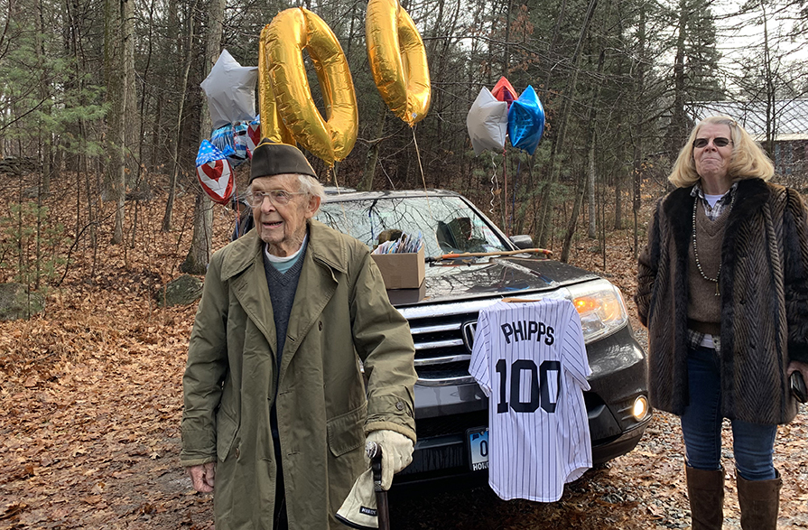 Photos: Russ Phipps celebrates 100th birthday