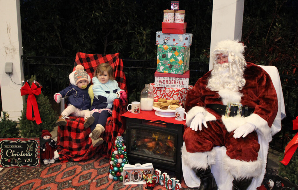 Santa with children