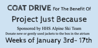HHS ski PJB coat drive