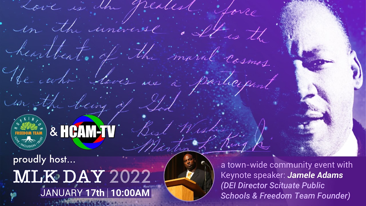 Hopkinton hosts MLK Day virtual programs Sunday, Monday