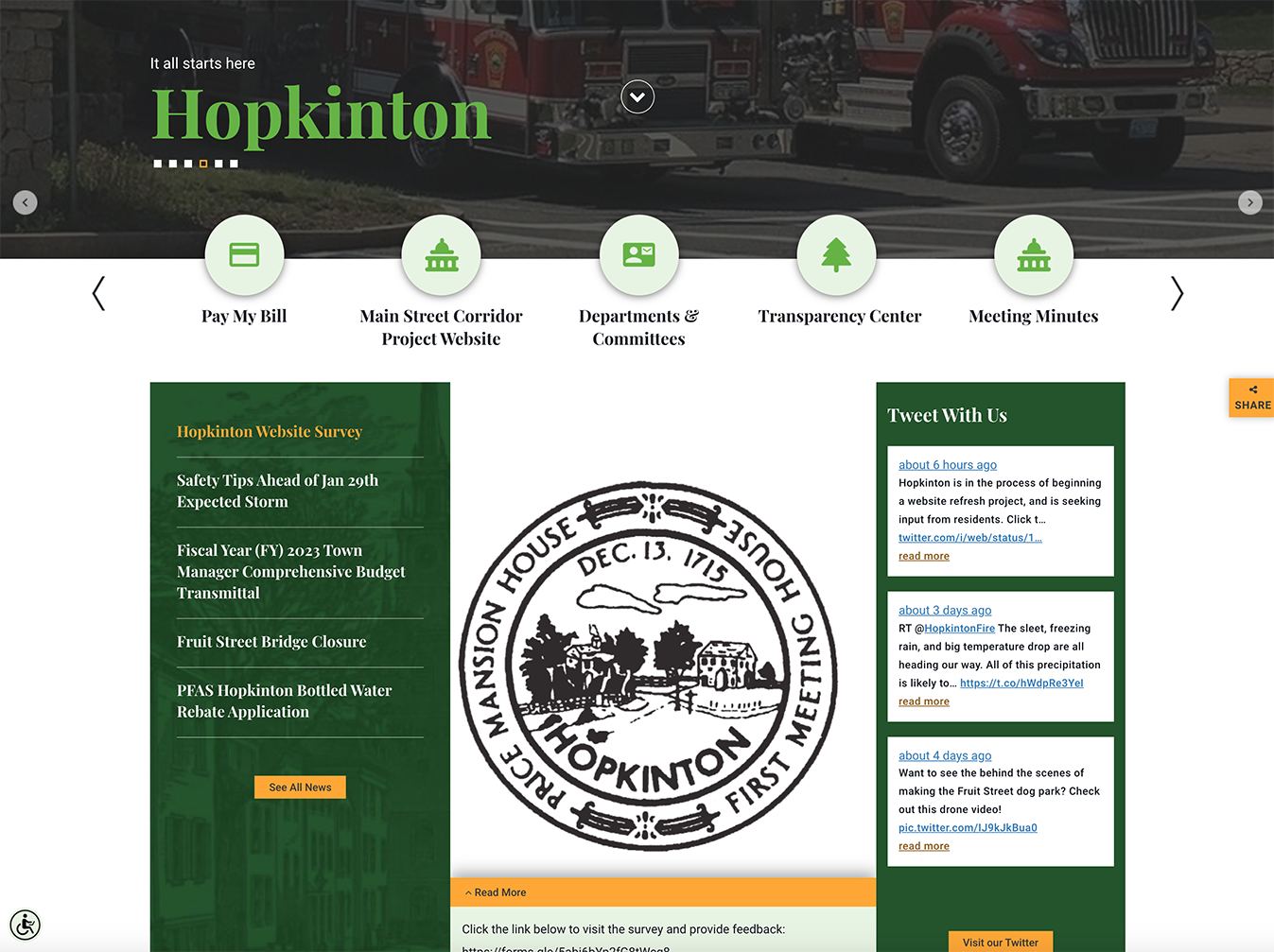 Town seeks residents’ input on website redesign