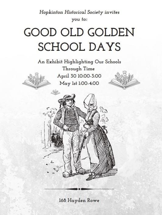 Historical Society schools exhibit April 30-May 1