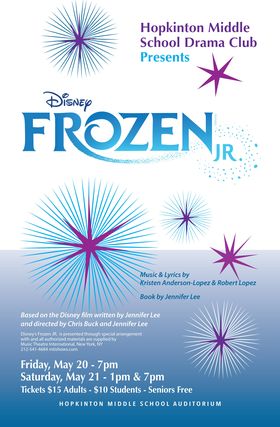 Hopkinton Middle School Drama Club presents ‘Frozen Jr.’ May 20-21