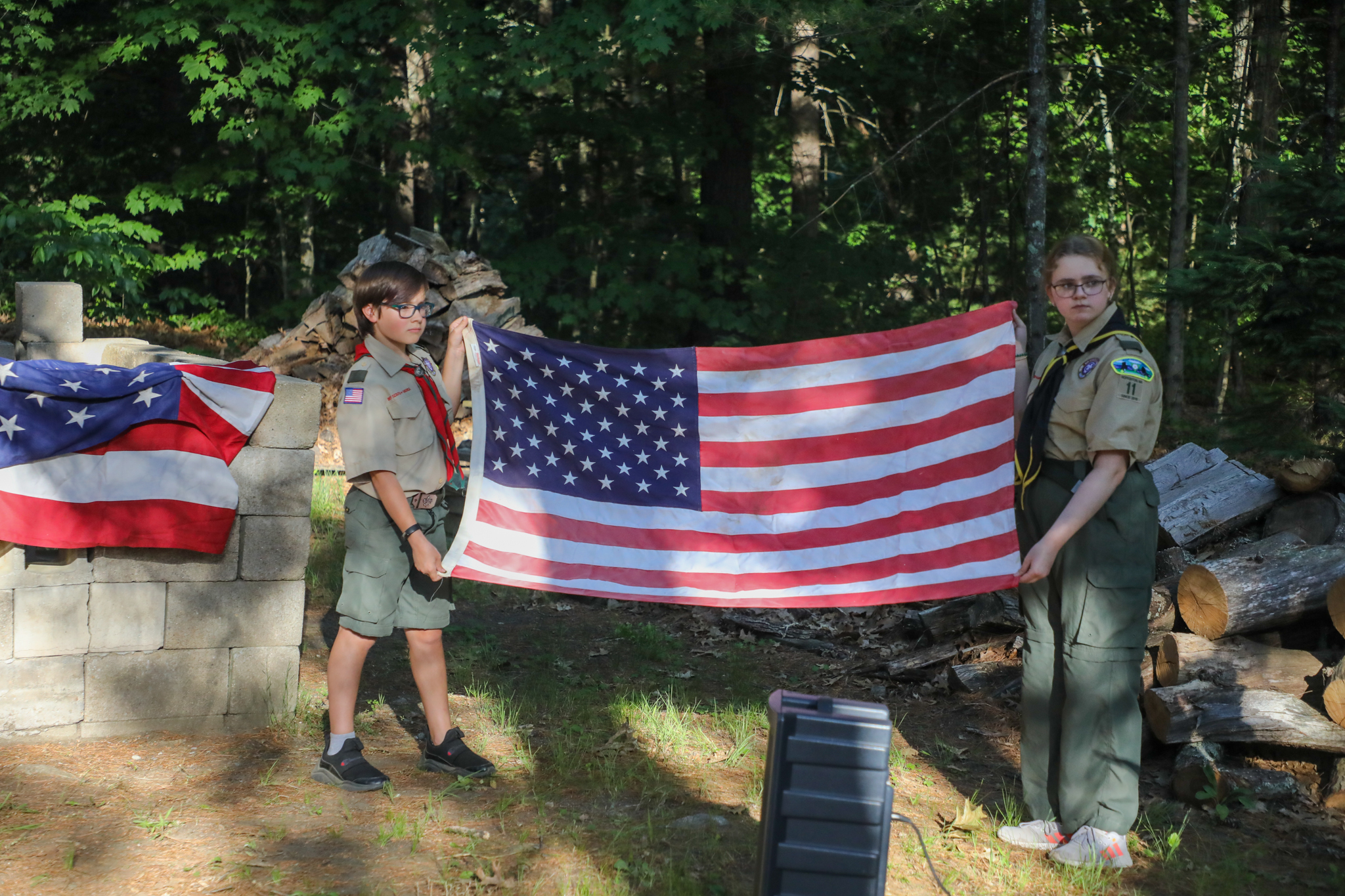 Photos: Flag retirement ceremony