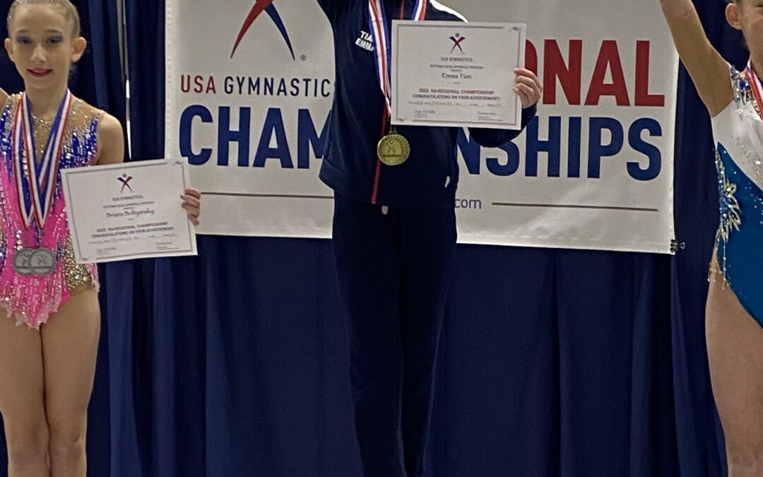 Tian competes in national gymnastics meet