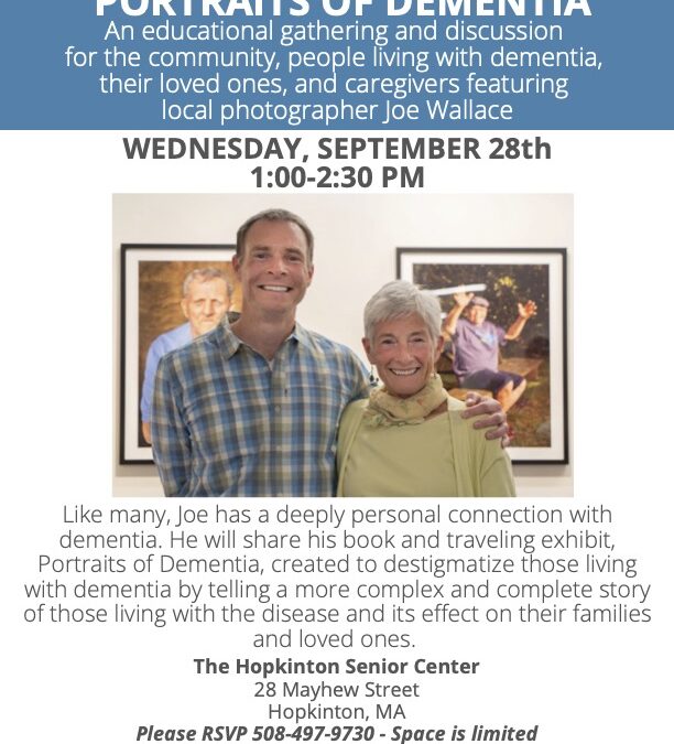 ‘Portraits of Dementia’ discussion at Senior Center Sept. 28