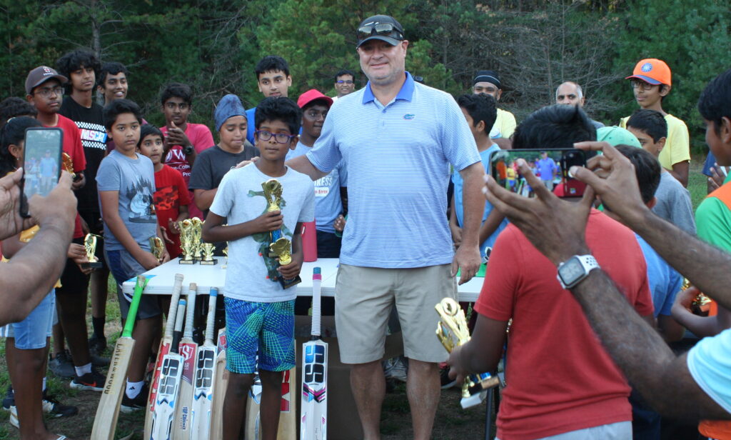 Youth cricket players