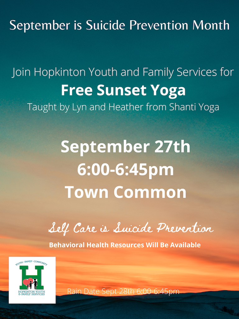 HYFS free sunset yoga Sept. 27
