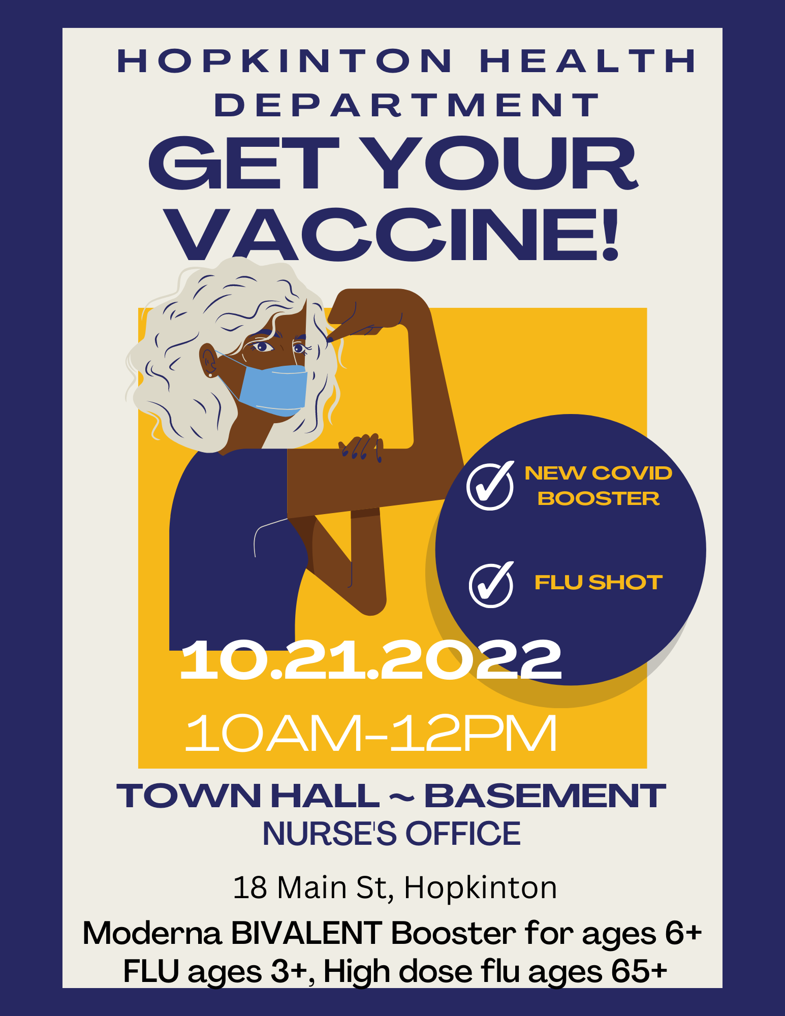 Health Department hosts vaccine clinics Oct. 21, Oct. 25