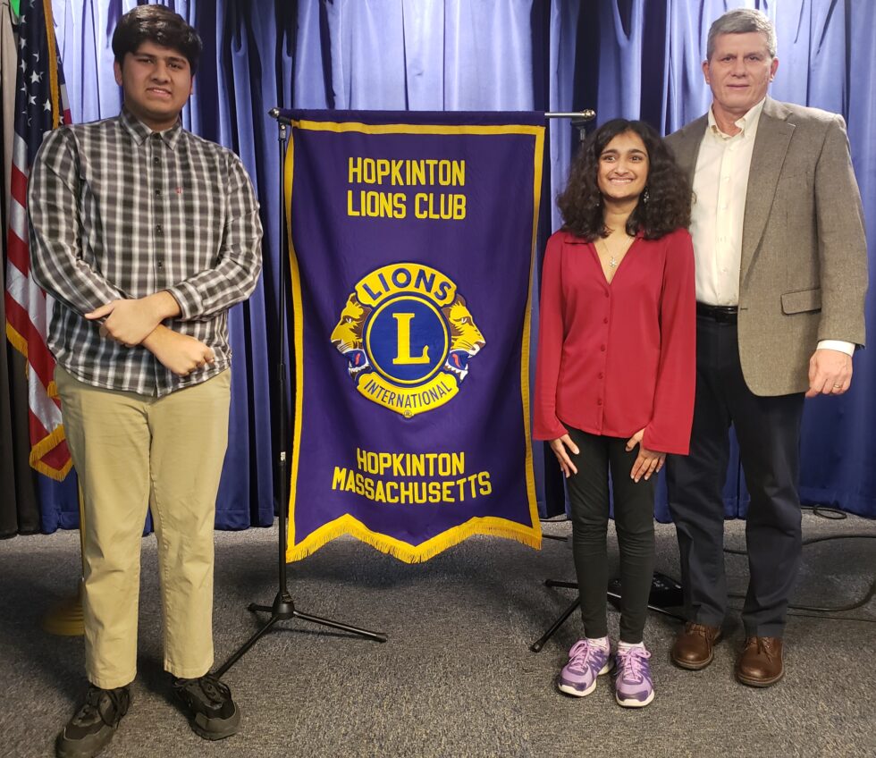 Dharbanga wins Hopkinton Lions Youth Speech Contest Hopkinton Independent