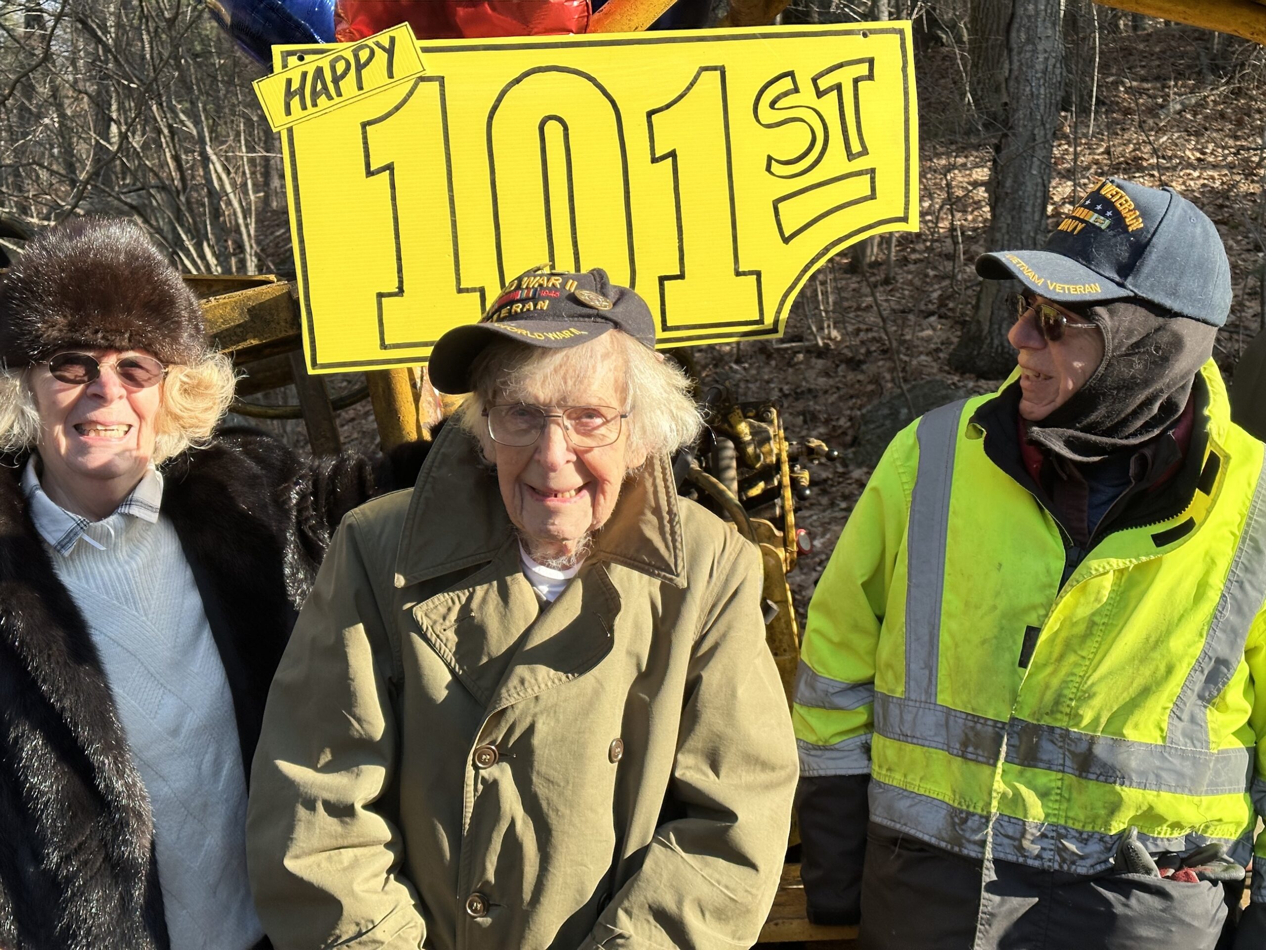 Photos: Russ Phipps celebrates 101st birthday with drive-by celebration