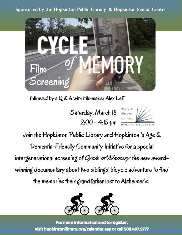‘Cycle of Memory’ film screening March 18