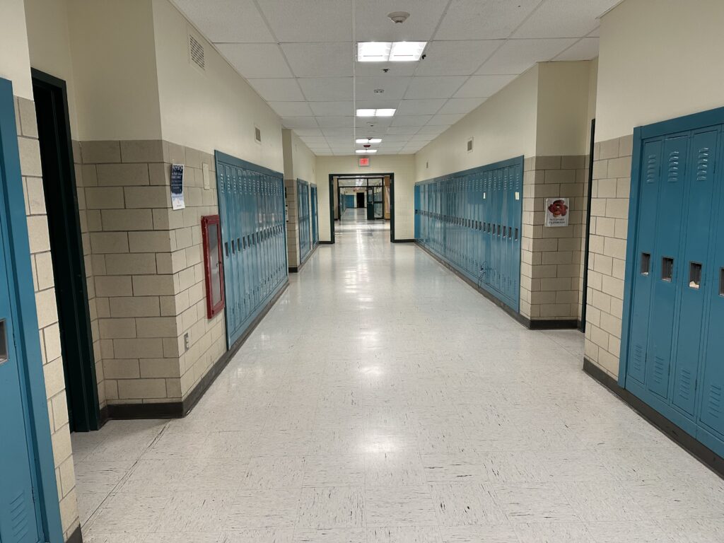 Hopkinton Middle School hallway