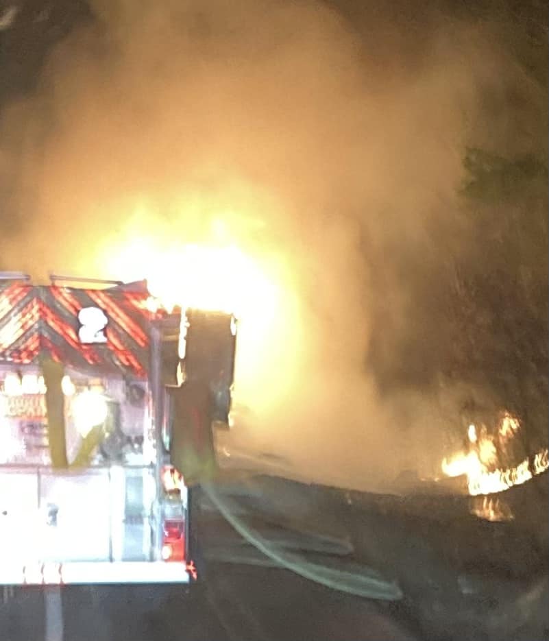 Update: Tractor-trailer explosion/fire on I-495 rattles Hopkinton