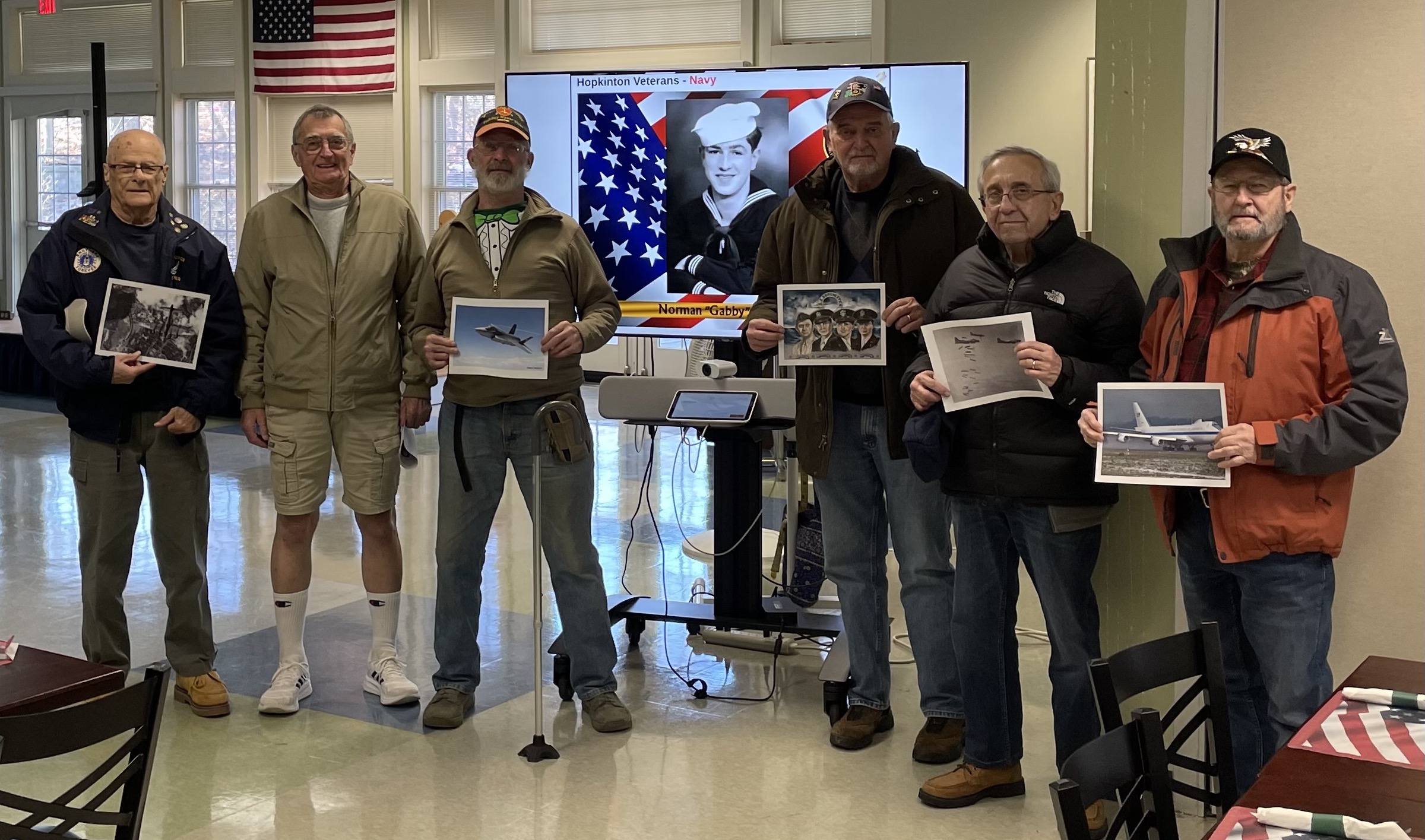 Veterans brave cold for monthly breakfast