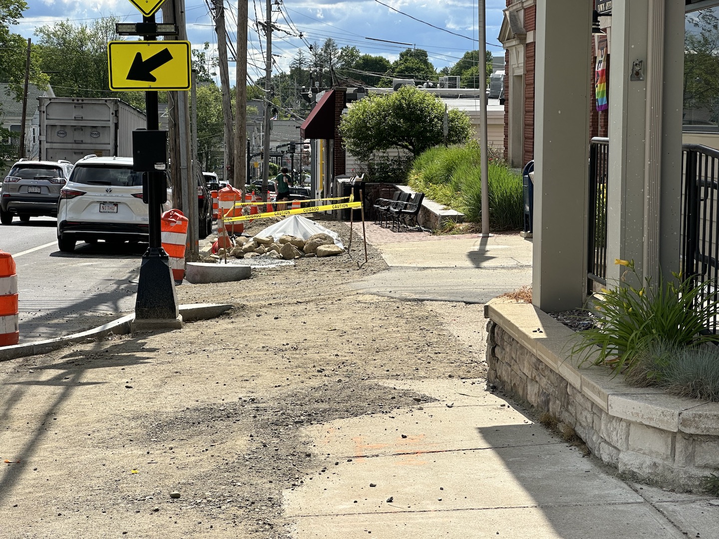 Main Street Corridor Project update: Work continues on site lighting, sidewalks
