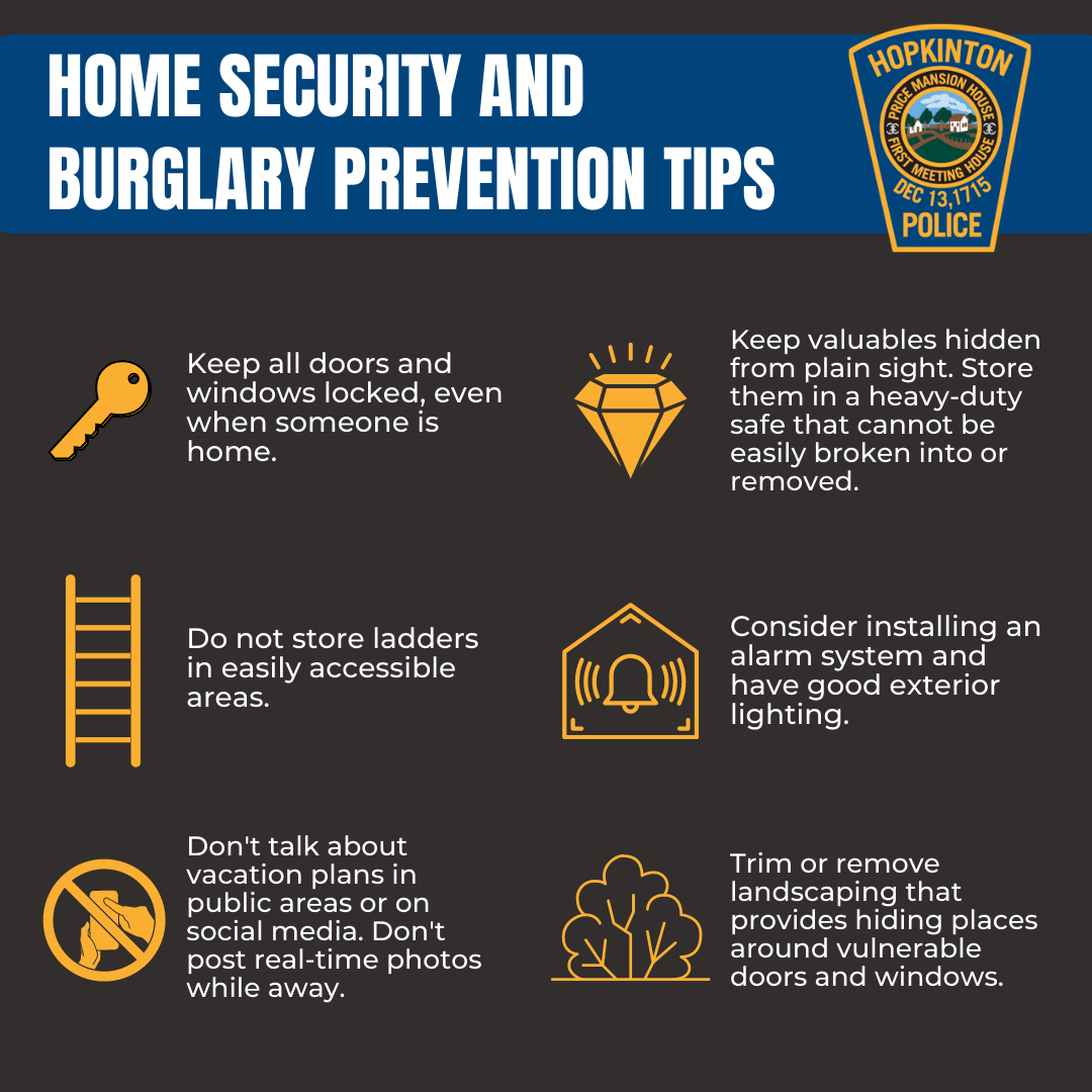 Amid string of regional home burglaries, police, DA offer safety tips