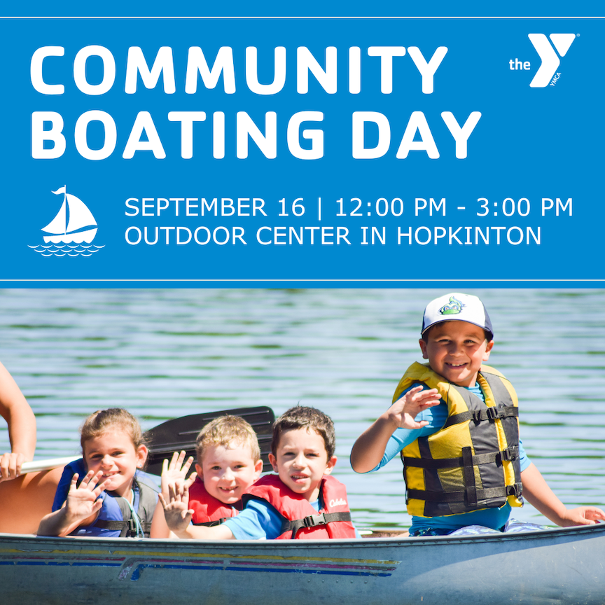 YMCA Community Boating Day Sept. 16
