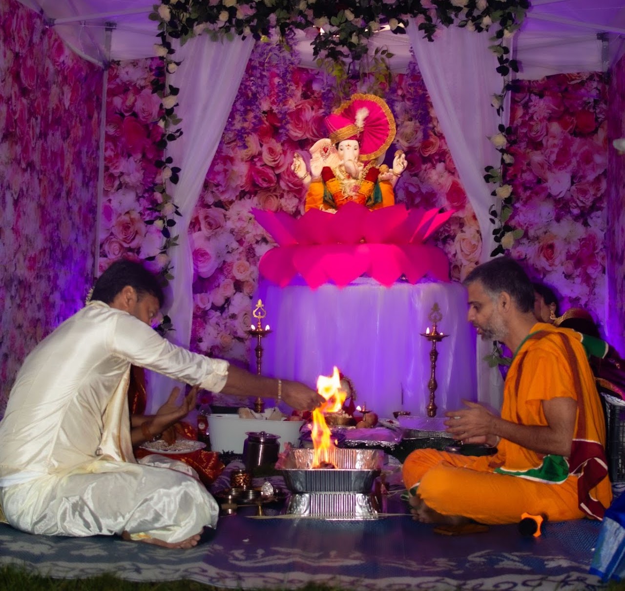 Photos: Local Indian residents celebrate Ganesh festival